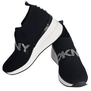 DKNY Black Women's Slip-On Sneakers